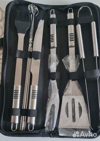 Набор для барбекю в кейсе новый
