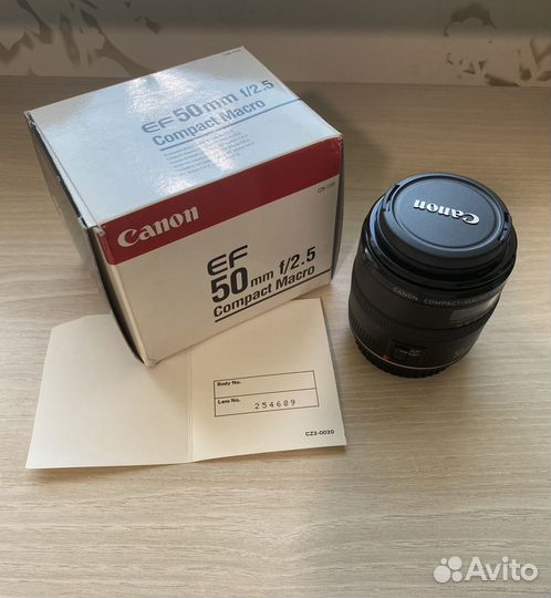 Новый объектив Canon EF 50mm f/2.5 Compact Macro