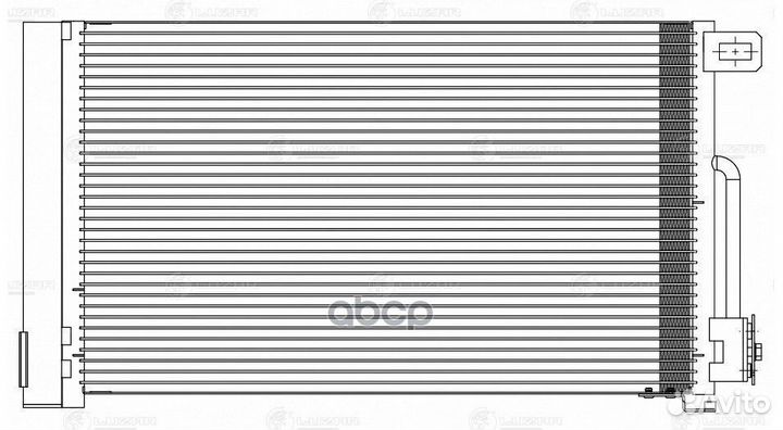 Радиатор кондиц. с ресивером для а/м Opel Corsa D