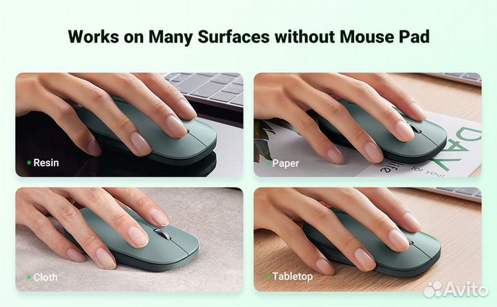 Беспроводная мышь Ugreen / Ультратонкая /4000 DPI