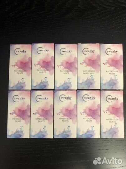 Акварельные капли swanky для маникюра