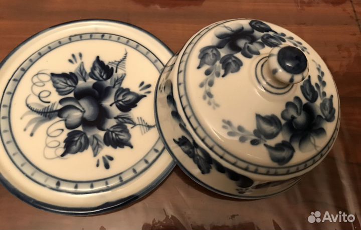 Гжель СССР посуда