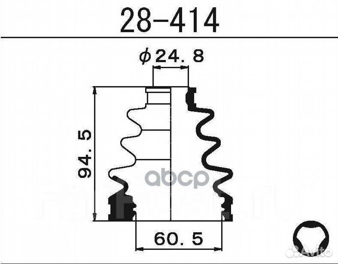 28-414 пыльник привода Maruichi** 28414 1-56