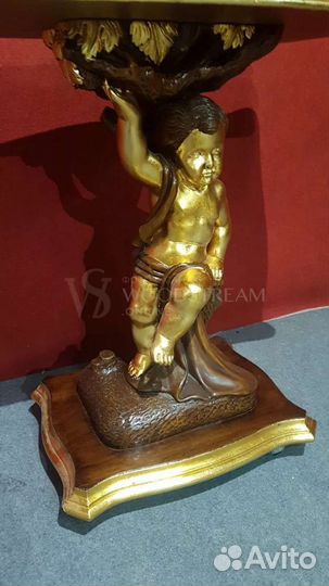 Стол консольный с путти. Винтаж. Подставка