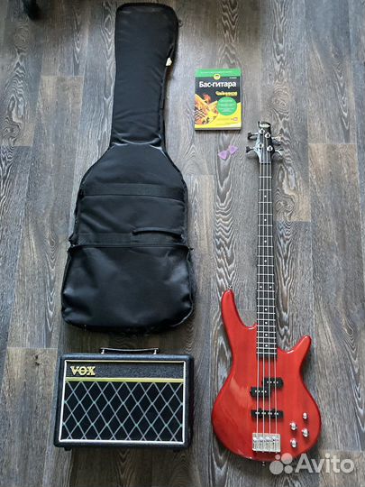Бас гитара Ibanez GSR200-TR, комбик (комплект)