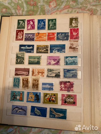 Альбом с марками 1930-1950(зарубежные)
