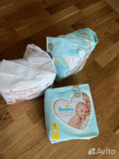 Подгузники pampers premium care 2