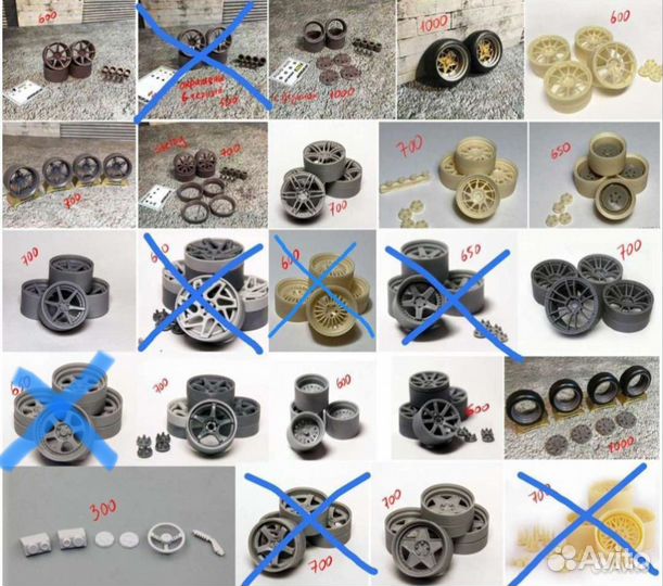Колёса на сборные модели 1/24 + допы