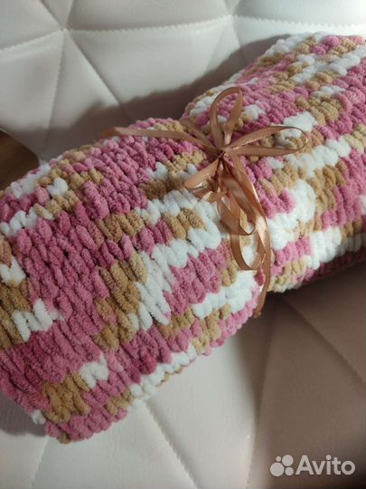 Плед детский вязаный ручная работа