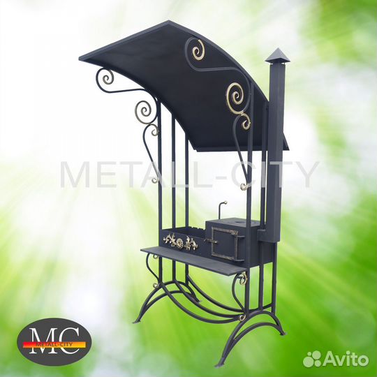 Мангал с жаровней и крышей М-25, Т7