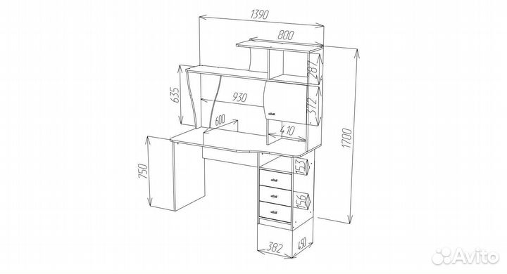 Компьютерный стол ск-46