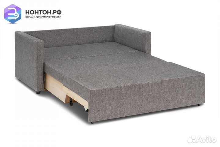 Диван выкатной Виктория-5 рогожка серая