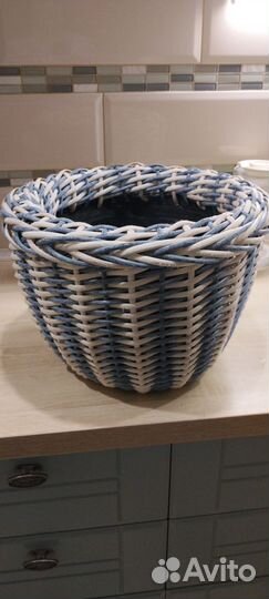 Кашпо из ротанга 12 литров