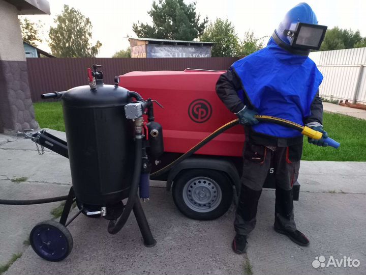 Пескоструйная очистка на выезде Москва