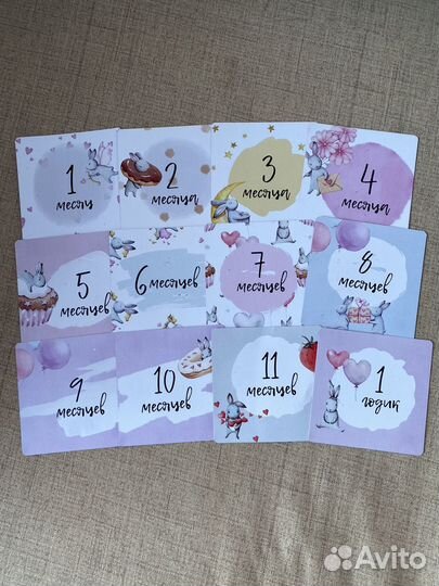 Карточки для новорожденных/для фотосессии