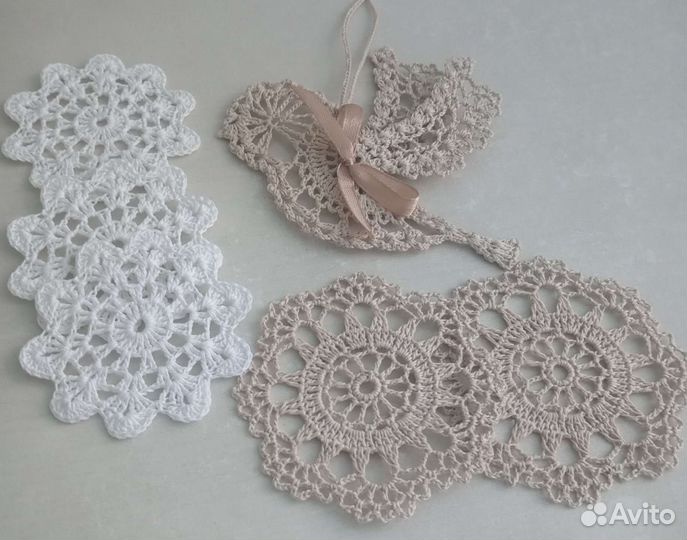 Вязаный весенний декор. Набор. Ручная работа