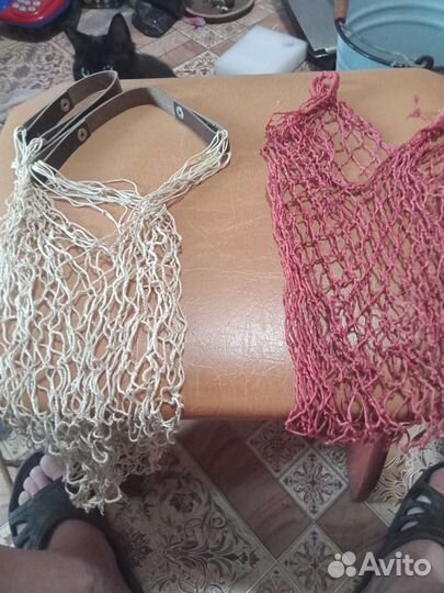 Сумка авоськи СССР 2плетеные и металлическая