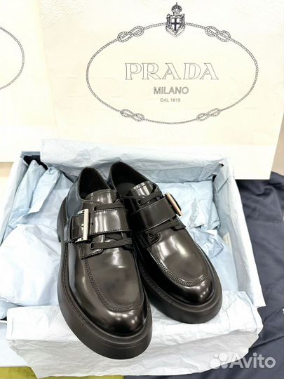 Лоферы женские Prada премиум