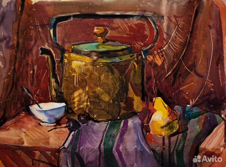 Картина натюрморт акварель