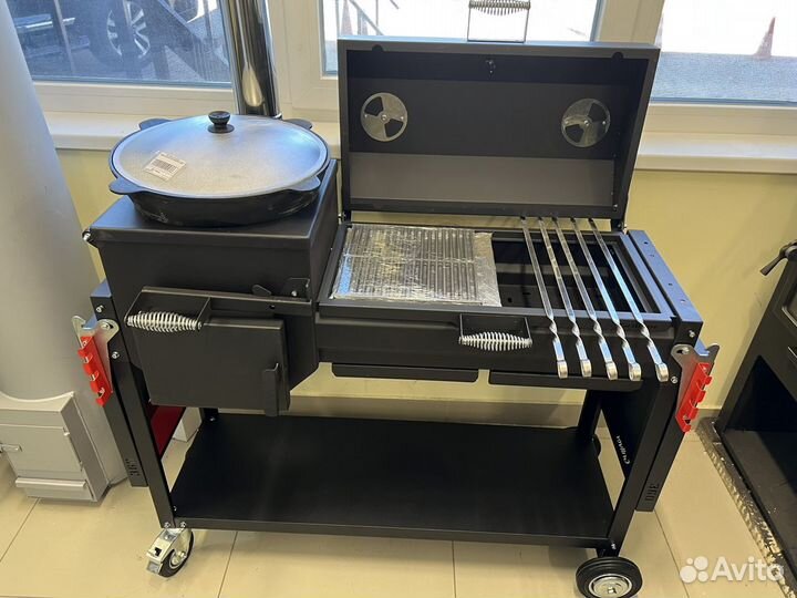 Мангал коптильня гриль