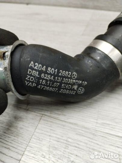 Патрубок радиатора правый Mercedes C-Class W204