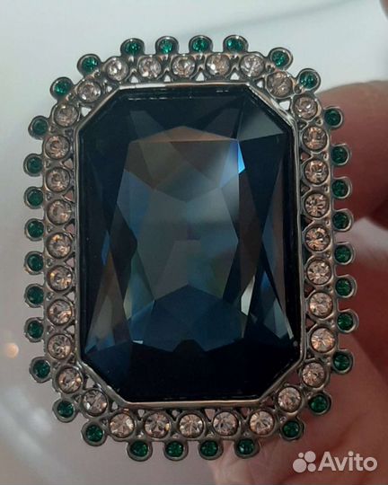 Кольцо и клипсы Swarovski