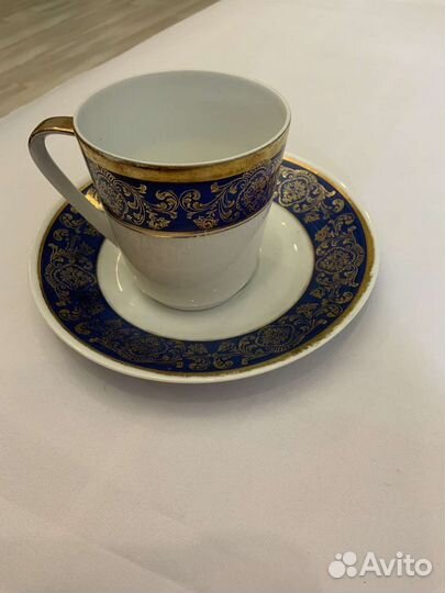 Антикварная Чашка с блюдцем Hutschenreuther