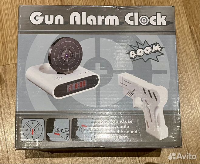 Будильник Gun Alarm Будильник с мишенью