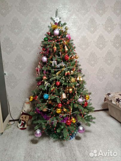 Ёлка литая, пышная, 180 см, как настоящая