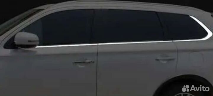 Хромированные накладки mitsubishi outlander 3 2016