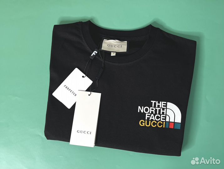 Футболка the north face x gucci