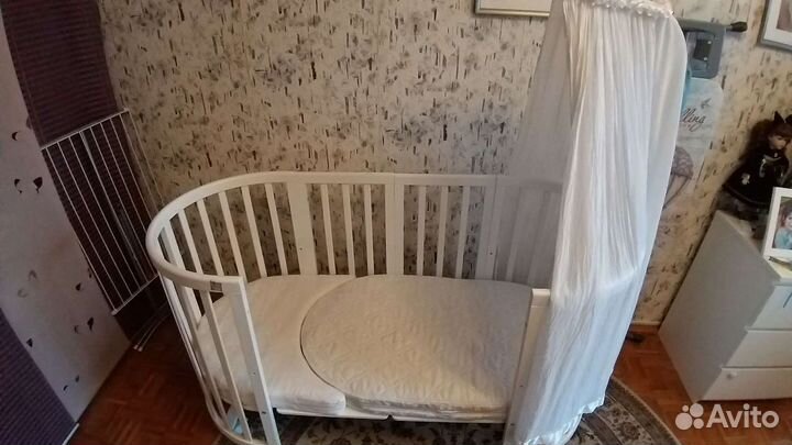 Кроватка-трансформер Ellipsebedбез доп.удлинения