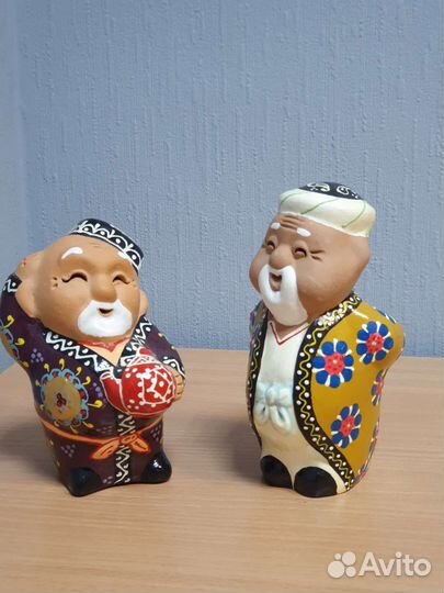 Фигурки расписные из глины