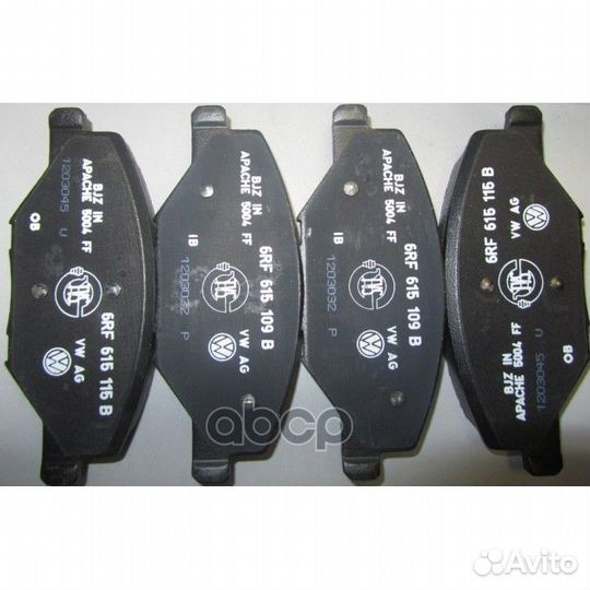 Колодки тормозные 6RU698151 VAG