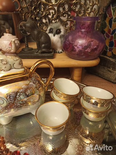 Чайничек и чашечки винтаж