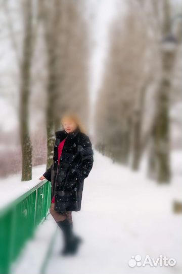Шуба из эко меха