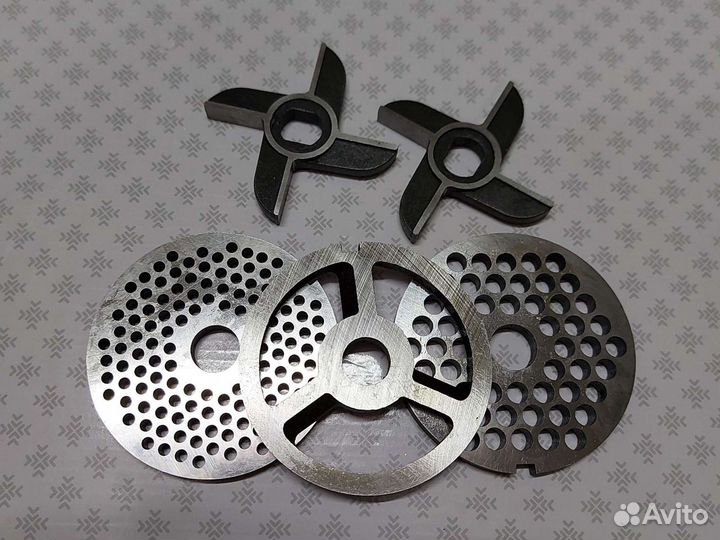 Решётки, ножи, сетки, шнек промышленных мясорубок