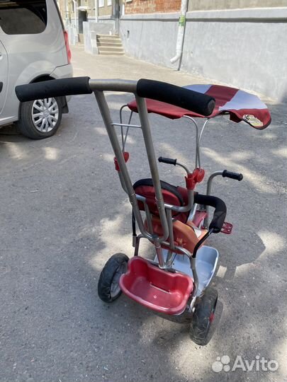 Детский велосипед с родительской ручкой