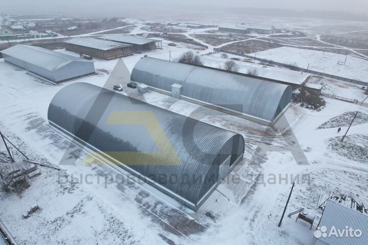 Строим ангары по бескаркасной технологии от 500 м²