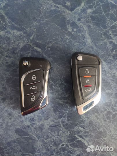 Выкидной ключ Форд Фокус 2 (с привязкой )