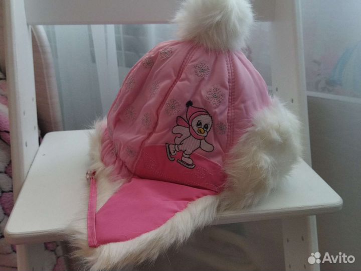 Шапка зимняя для девочки 50 52