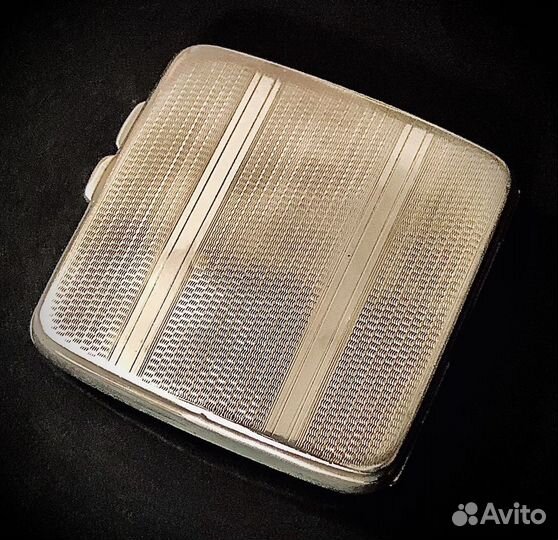 Портсигар старинный серебро 1921 год JG