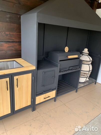 Мангал + печь под казан + тандыр