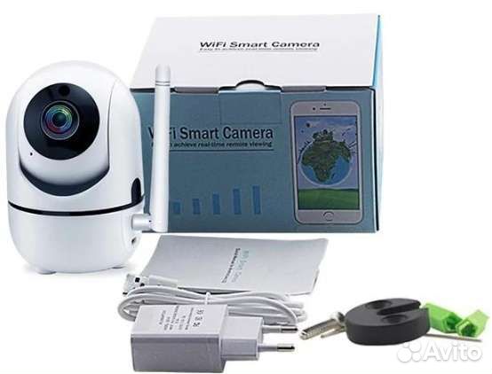 Видеоняня WiFi с вращением и звуком (новая)