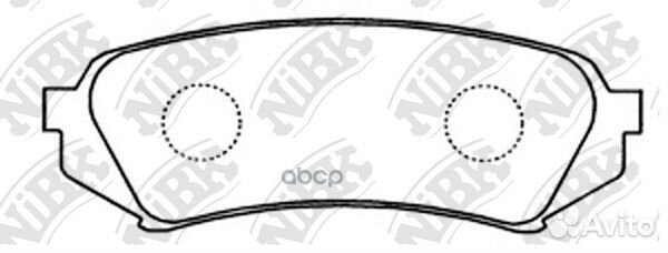 Колодки тормозные дисковые зад PN1412 NiBK
