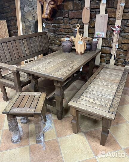 Мебель из массива для дачи бани беседки