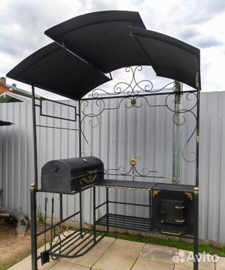 Беседка с мангалом