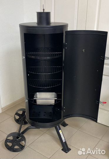 Барбекю- коптильня угольно-дровяной