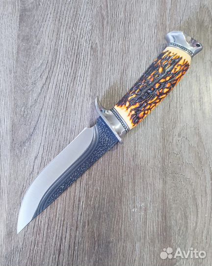 Нож Волк с ножнами. Сталь 65Х13. Новый