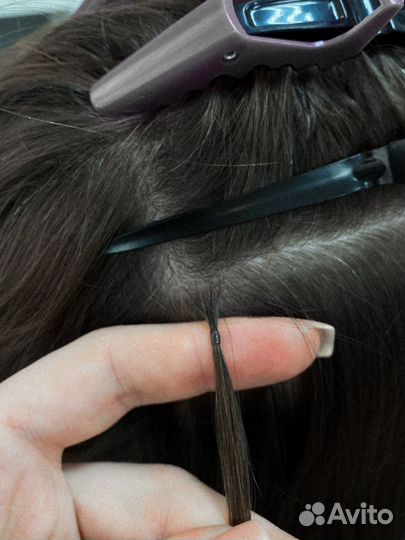 Наращивание волос модель